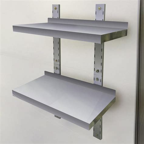 stainless steel cabinet shelves|wall mounted stainless steel shelving.